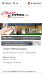 Mobile Screenshot of elektro-kaess.de
