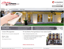 Tablet Screenshot of elektro-kaess.de
